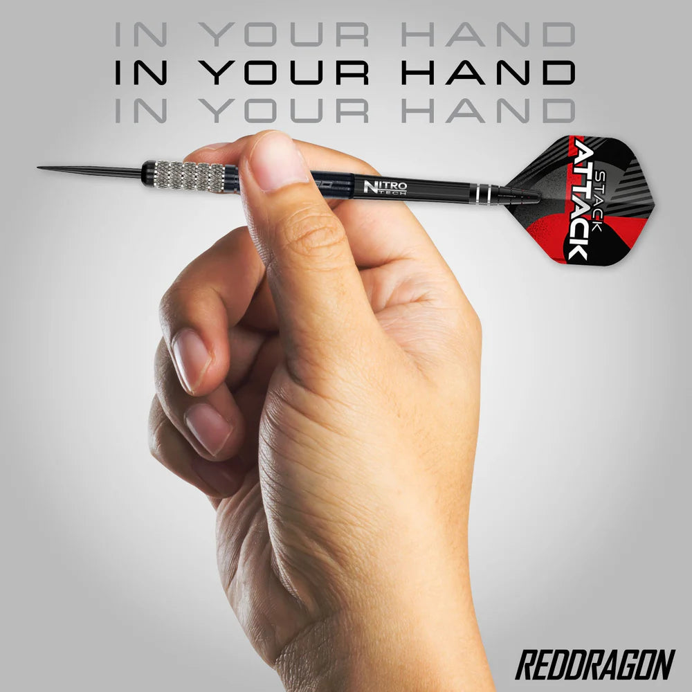 RED DRAGON DARTS ROB OWEN V1 22G 90% STEEL TIP DARTS IN YOUR HAND