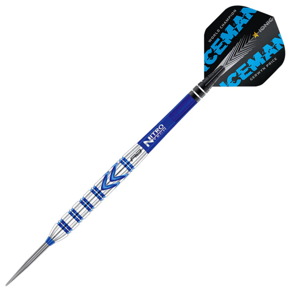 RED DRAGON GERWYN PRICE BLUE ORIGINALS 90% STEEL TIP DARTS SETUP