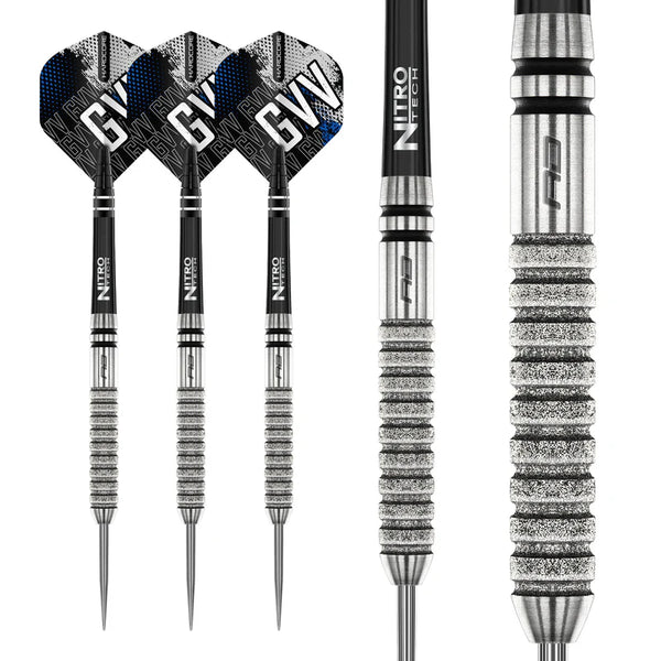 RED DRAGON GIAN VAN VEEN TOUR EDITION 22G 90% STEEL TIP DARTS BARRELS
