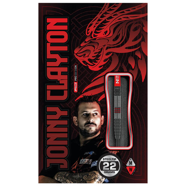 RED DRAGON JONNY CLAYTON HIRAETH 90% STEEL TIP DARTS BOX