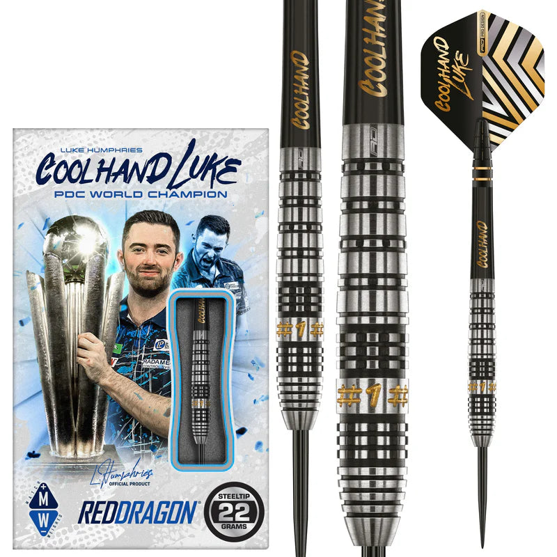 RED DRAGON LUKE HUMPHRIES PRESTIGE 90% STEEL TIP DARTS