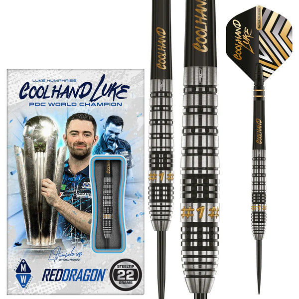 RED DRAGON LUKE HUMPHRIES PRESTIGE 90% STEEL TIP DARTS