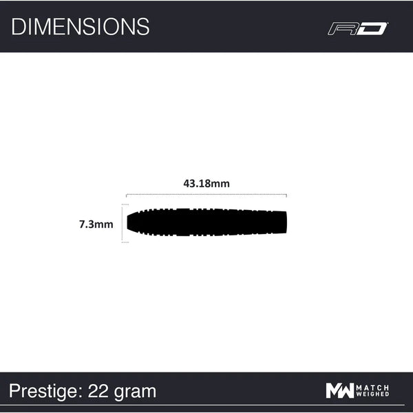 RED DRAGON LUKE HUMPHRIES PRESTIGE 90% STEEL TIP DARTS 5