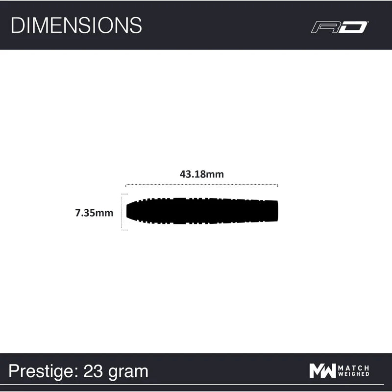 RED DRAGON LUKE HUMPHRIES PRESTIGE 90% STEEL TIP DARTS 9