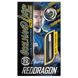 RED DRAGON LUKE HUMPHRIES TX1 PIONEER 90% STEEL TIP DARTS BOX