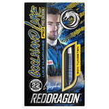 RED DRAGON LUKE HUMPHRIES TX3 COOL BLUE S.E. 90% STEEL TIP DARTS BOX