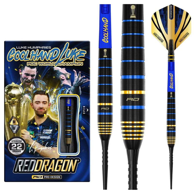 RED DRAGON LUKE HUMPHRIES TX4 AVENGER 90% STEEL TIPS DARTS
