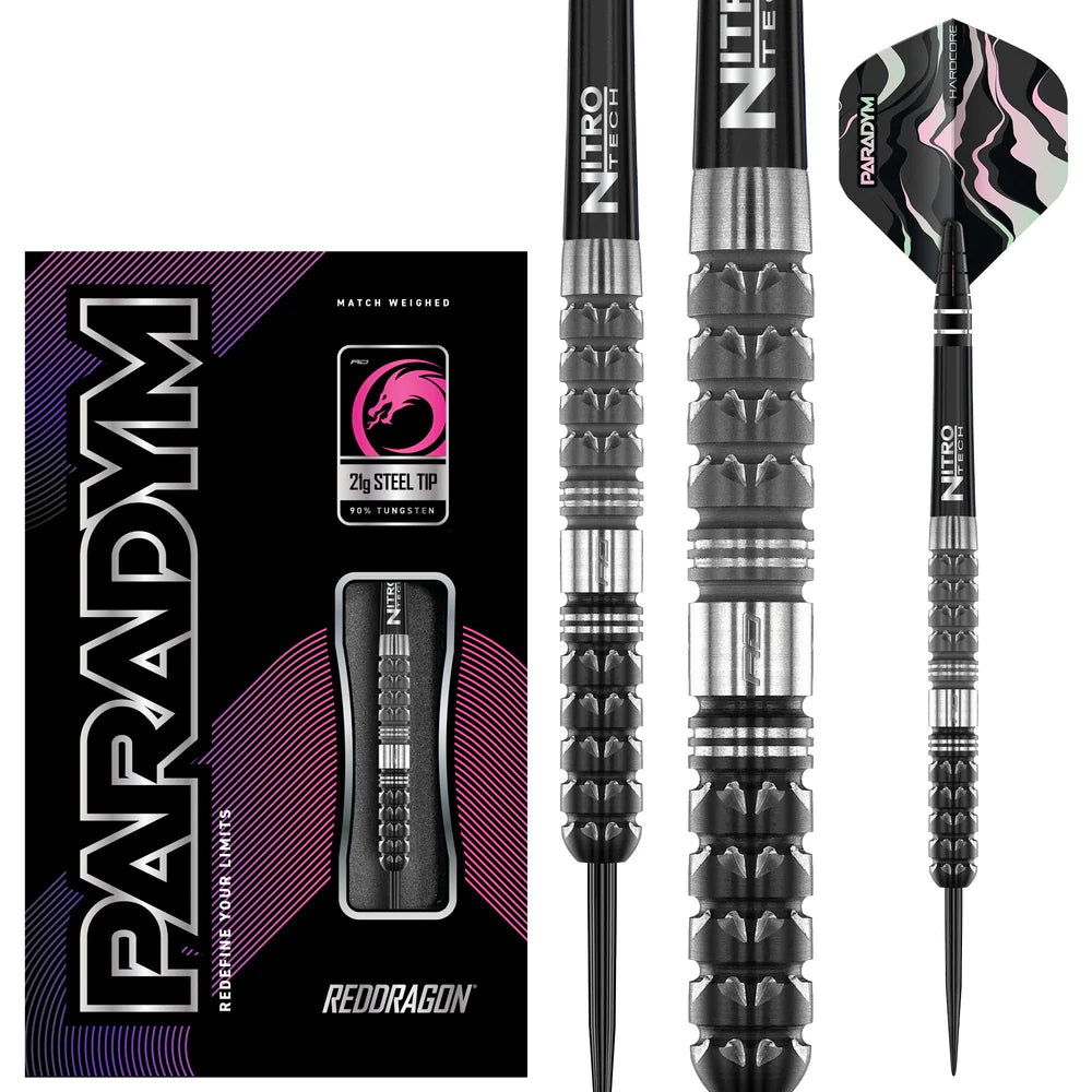 RED DRAGON PARADYM - PARALLEL 90% STEEL TIP DARTS