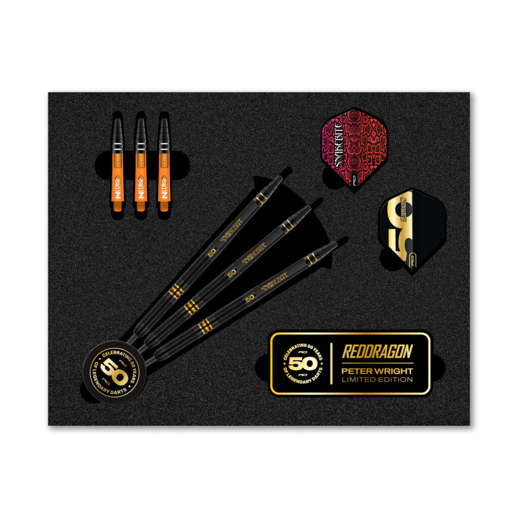 Red Dragon Peter Wright 21g 90% 50 Year Limited Ed. | The Darts Lounge