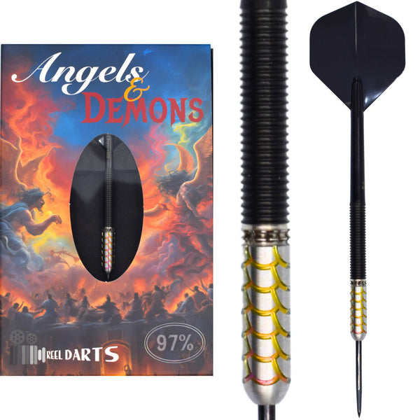 REEL DARTS ANGELS & DEMONS 23G 97% STEEL TIP DARTS