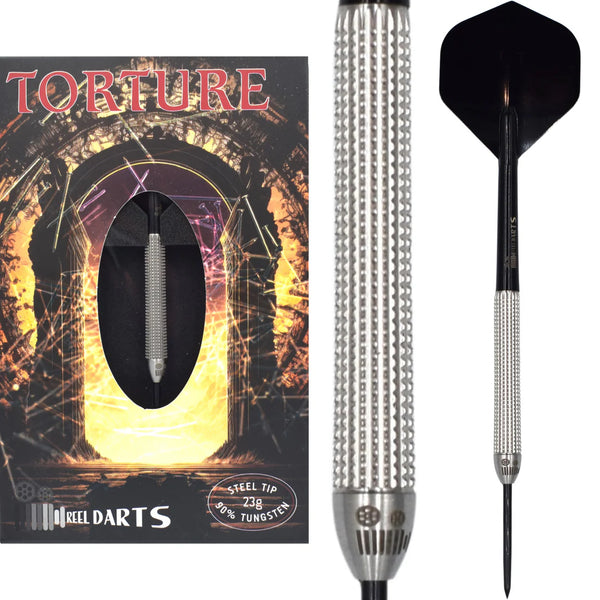 REEL DARTS TORTURE 23G 90% STEEL TIP DARTS