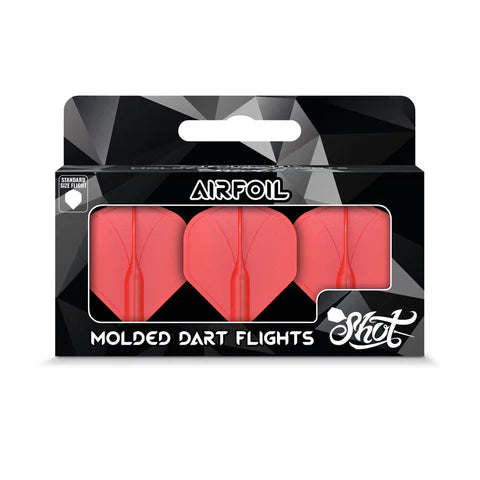 SHOT AIRFOIL MOULDED DART FLIGHT SET - STANDARD
