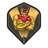 SHOT MICHAEL SMITH BULLY BOY GOLD DART FLIGHT SET - STANDARD