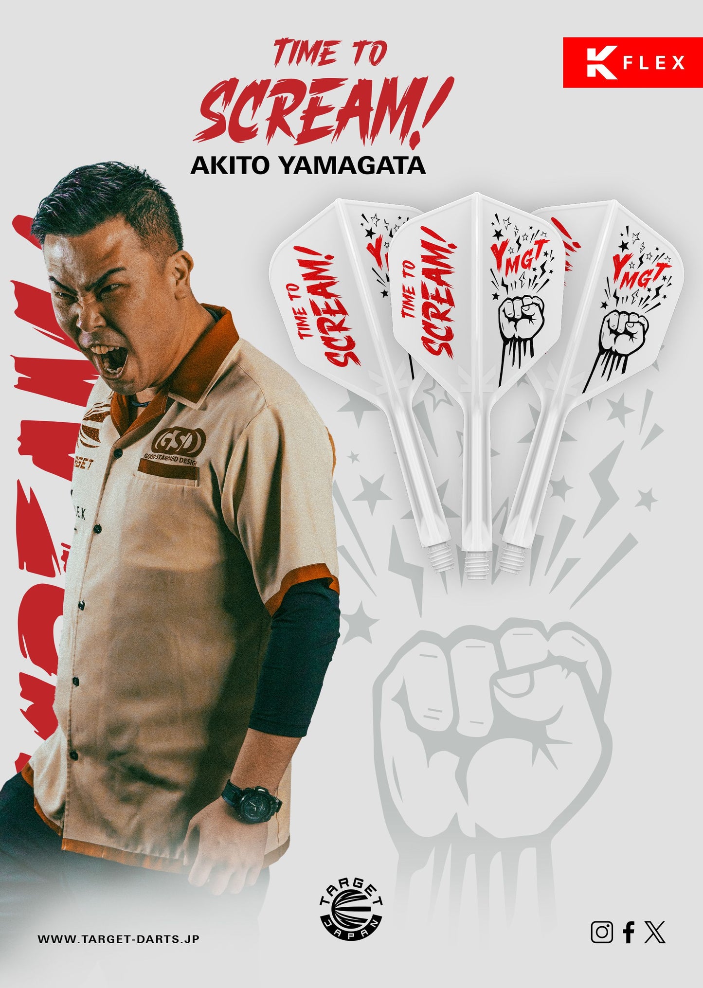 TARGET JAPAN SCREAM AKITO YAMAGATA NO.6 PLAYER K-FLEX