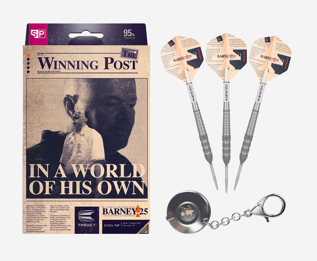 TARGET BARNEY 25 95% SP STEEL TIP DARTS