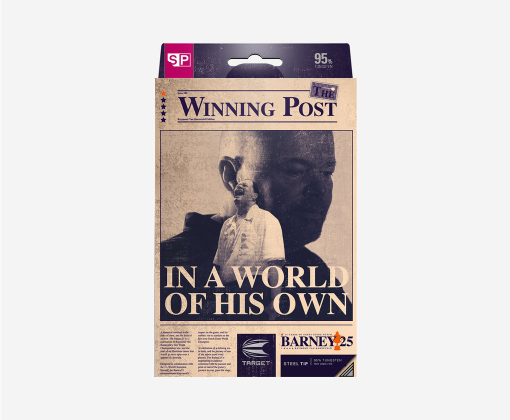 TARGET BARNEY 25 95% SP STEEL TIP DARTS