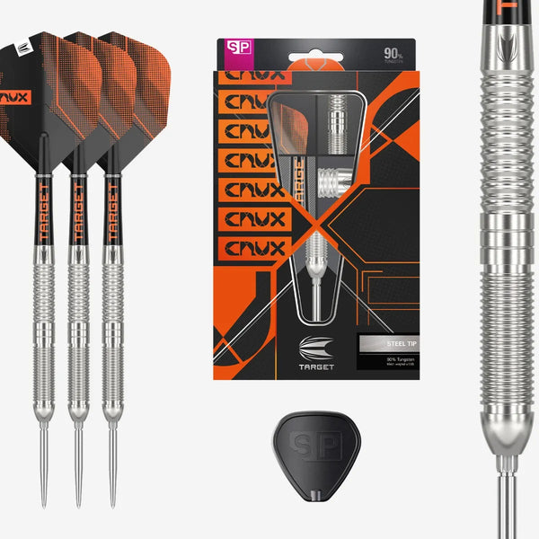 TARGET CRUX 01 90% SP STEEL TIP DARTS