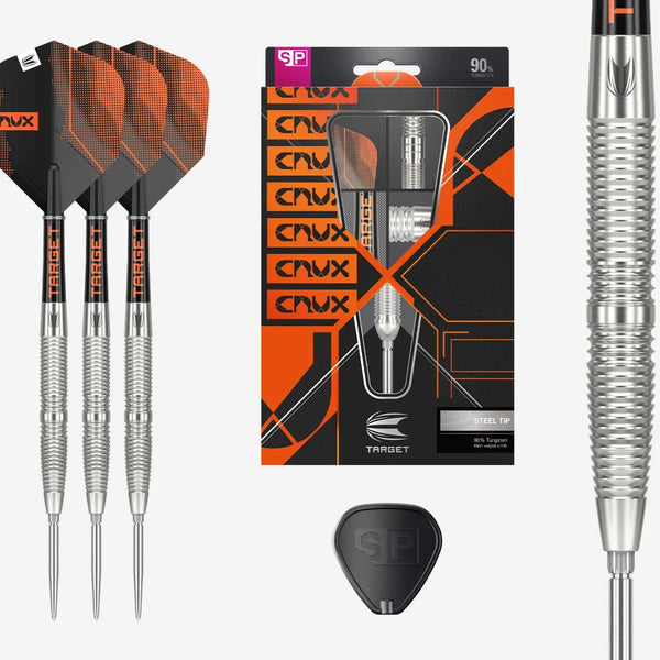 TARGET CRUX 02 90% SP STEEL TIP DARTS