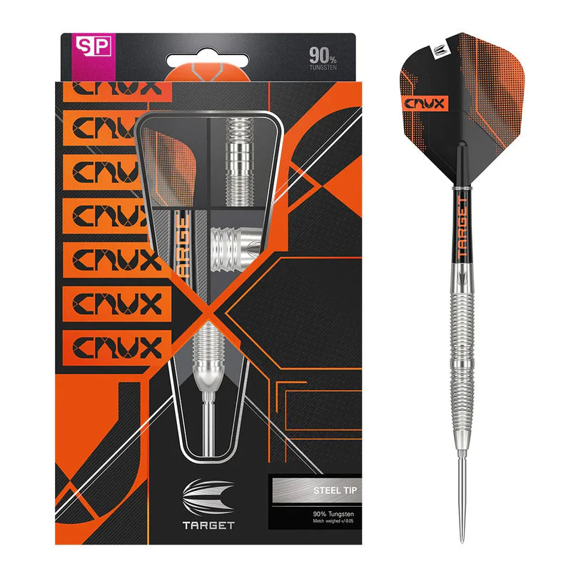 TARGET CRUX 02 90% SP STEEL TIP DARTS