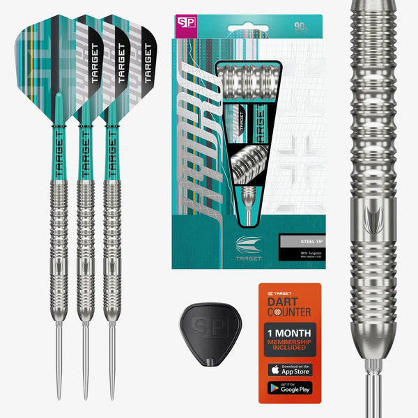 TARGET DARTS HYDRO 01 90% SP STEEL TIP DARTS