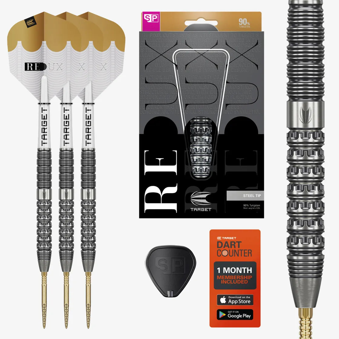 TARGET DARTS REDUX 01 90% SP STEEL TIP DARTS