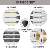 TARGET DARTS REDUX 01 90% SP STEEL TIP DARTS CONTENTS