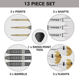 TARGET DARTS REDUX 02 90% SP STEEL TIP DARTS CONTENTS