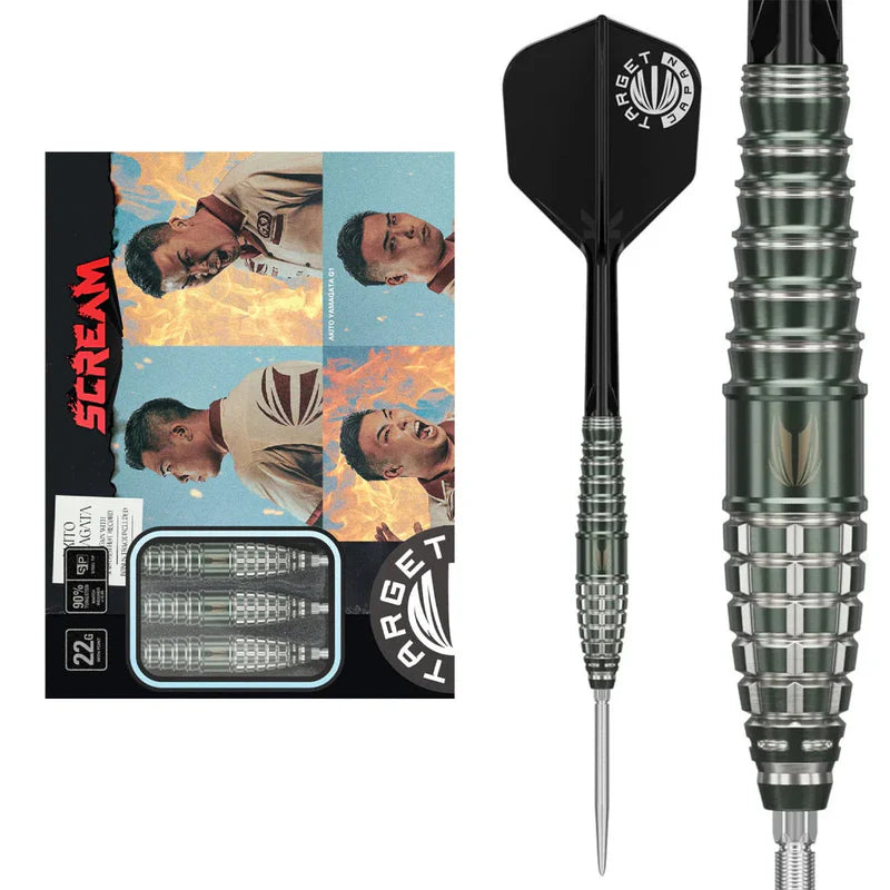 TARGET JAPAN AKITO YAMAGATA PRIME SERIES SCREAM GEN 1 90% 22G SP STEEL TIP DARTS