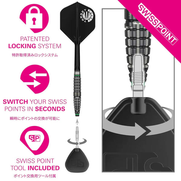 TARGET JAPAN AKITO YAMAGATA PRIME SERIES SCREAM GEN 2 90% SP STEEL TIP DARTS SP