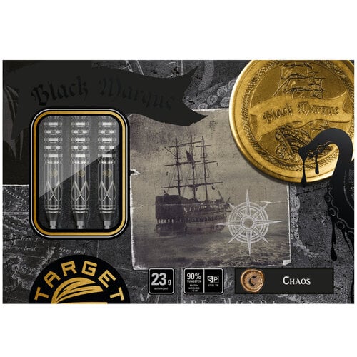 TARGET JAPAN BLACK MARQUE CHAOS 90% SP STEEL TIP DARTS