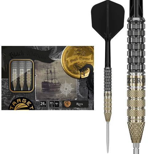 TARGET JAPAN BLACK MARQUE REYN 90% SP STEEL TIP DARTS