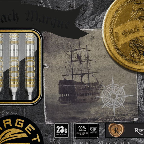 TARGET JAPAN BLACK MARQUE REYN GEN 2 90% SP STEEL TIP DARTS