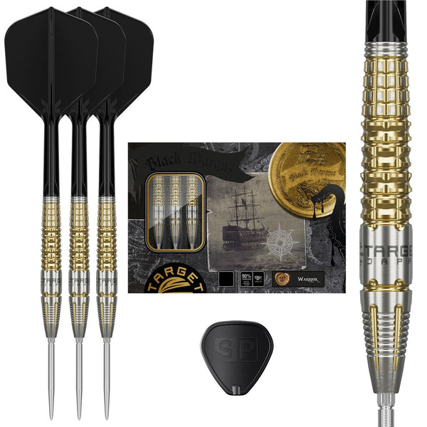 TARGET JAPAN BLACK MARQUE WARRIOR 90% SP STEEL TIP DARTS