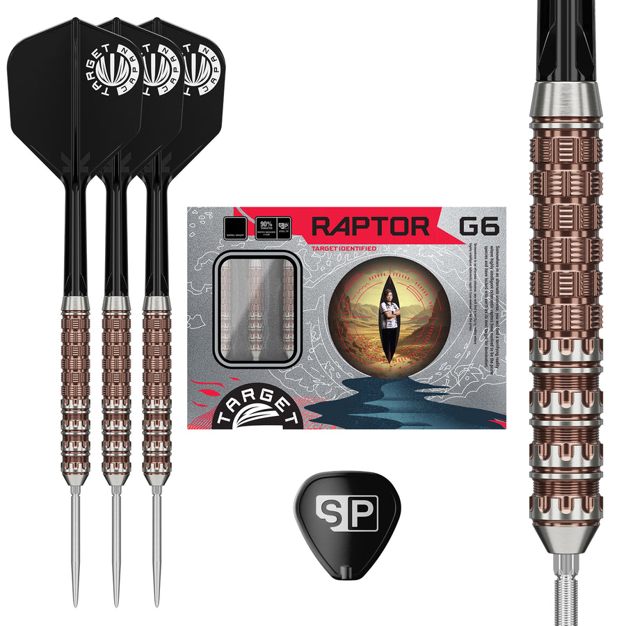 TARGET JAPAN GEORGE NISHITANI RAPTOR G6 90% SP STEEL TIP DARTS