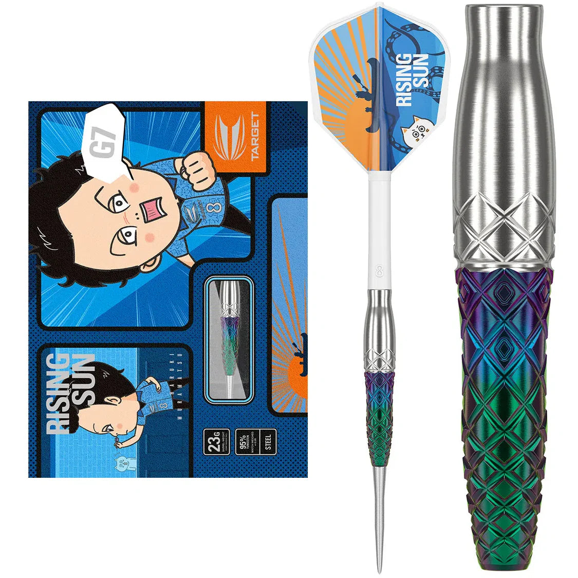 TARGET JAPAN HARUKI MURAMATSU RISING SUN GEN 7 95% 23G STEEL TIP DARTS
