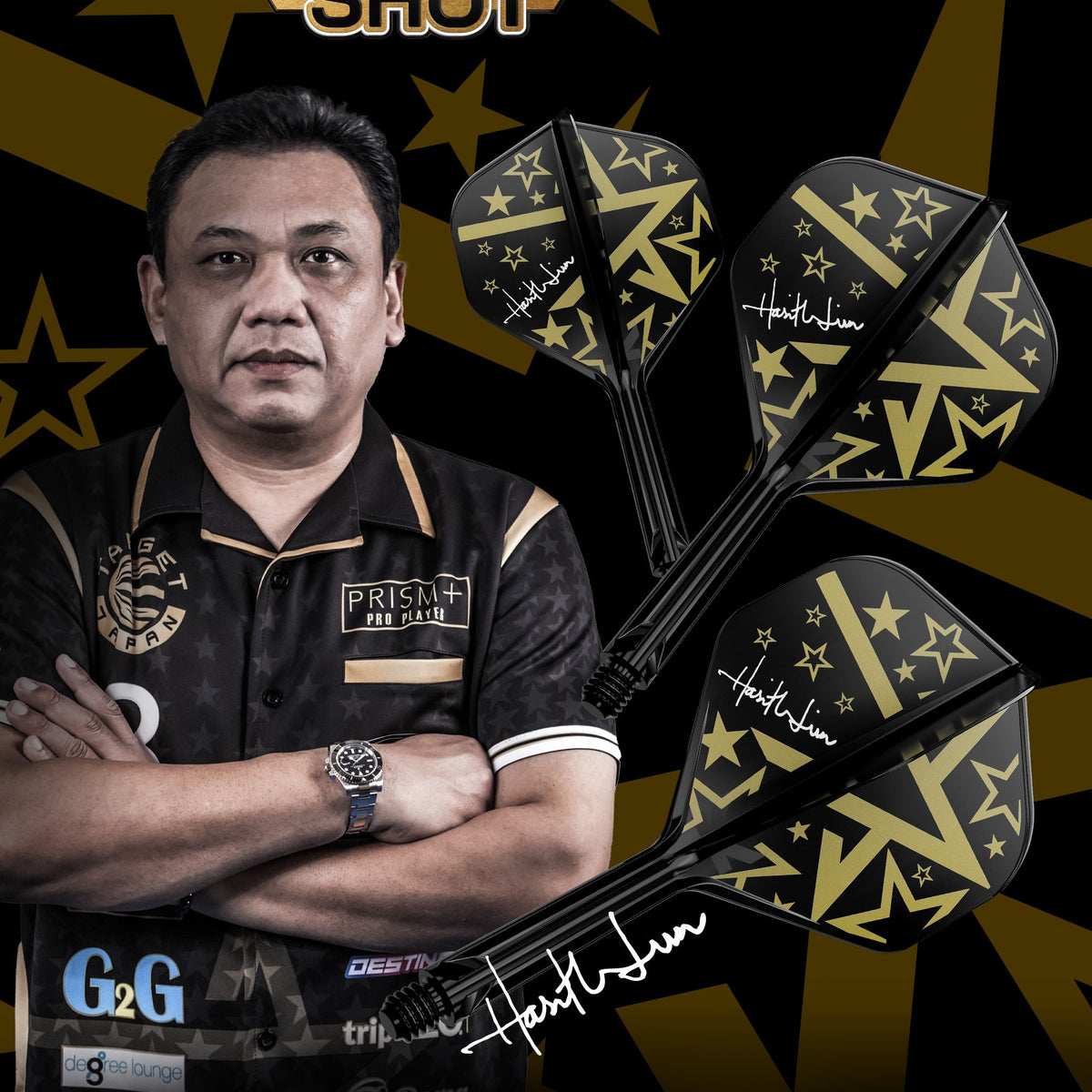 TARGET JAPAN HOT SHOT HARITH LIM NO.2 PLAYER K-FLEX