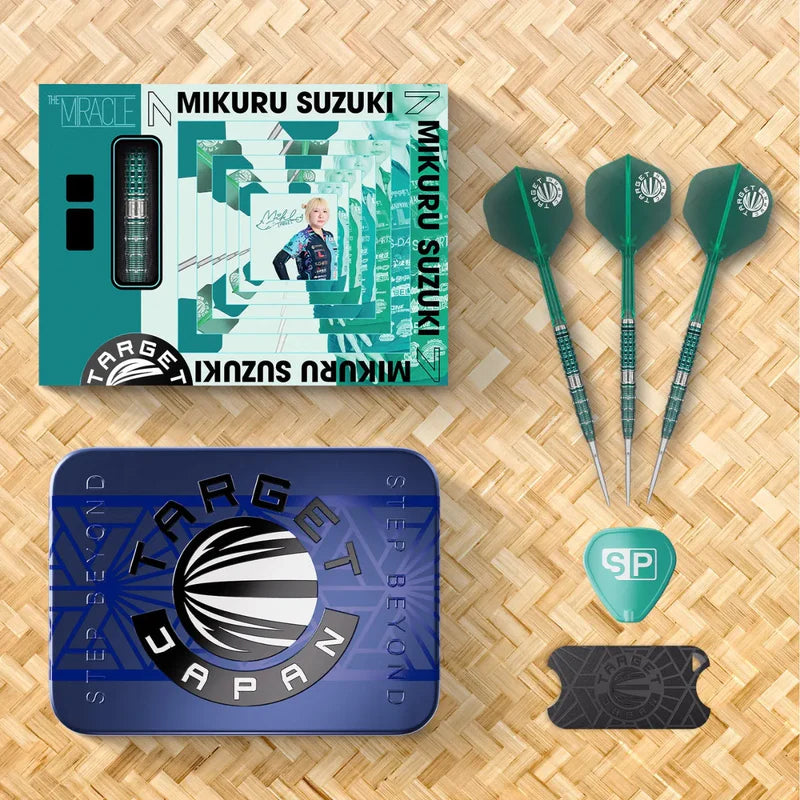 Target Japan Mikuru Suzuki The Miracle G6 90% Tungsten K-Flex Swiss Point Steel Tip Darts Target Japan Mikuru Suzuki The Miracle G6 90% Tungsten K-Flex Swiss Point Steel Tip Darts