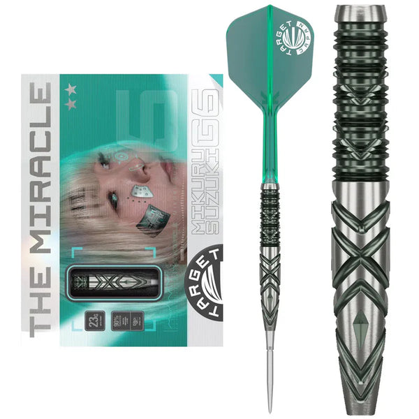 TARGET JAPAN MIKURU SUZUKI THE MIRACLE GEN 6 90% 23G SP STEEL TIP DARTS