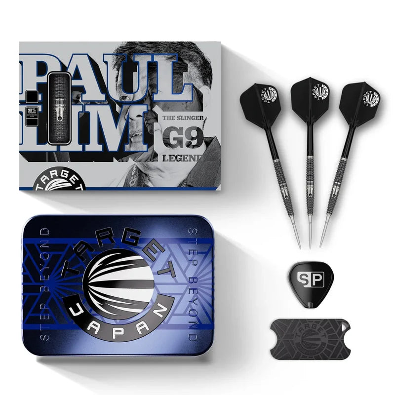 TARGET JAPAN PAUL LIM THE LEGEND GEN 9 90% SP STEEL TIP DARTS CONTENTS