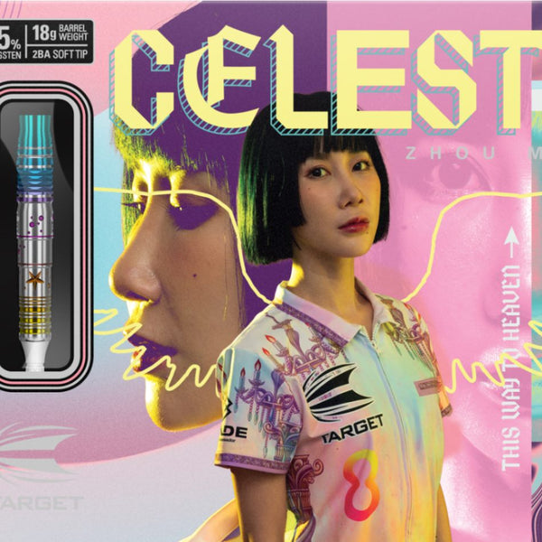 TARGET JAPAN ZHOU MOMO CELESTE GEN 1 95% 20G SP STEEL TIP DARTS