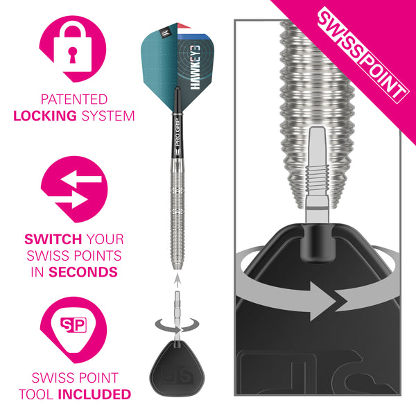 TARGET KEVIN DOETS G1 SP 23G 90% STEEL TIP DARTS