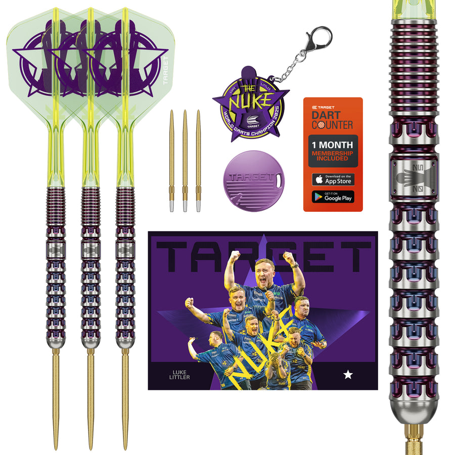 TARGET LUKE LITTLER 90% 23G SP WORLD CHAMPION 2025 EDITION STEEL TIP DARTS