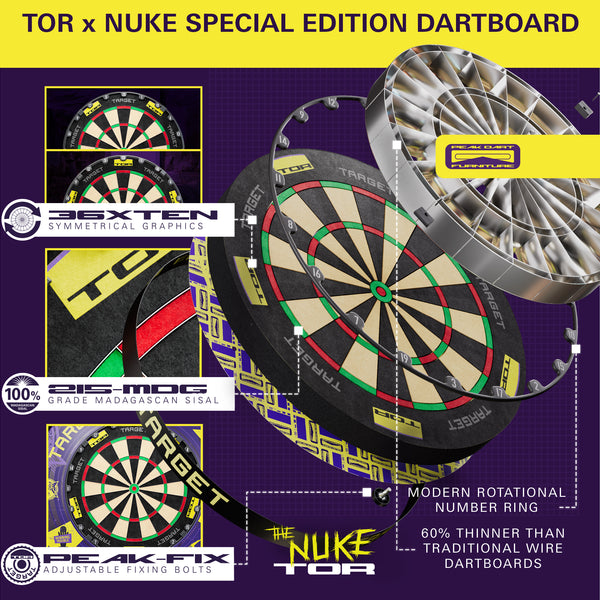 TARGET LUKE LITTLER WORLD CHAMPION SURROUND AND TOR BOARD BUNDLE 2025