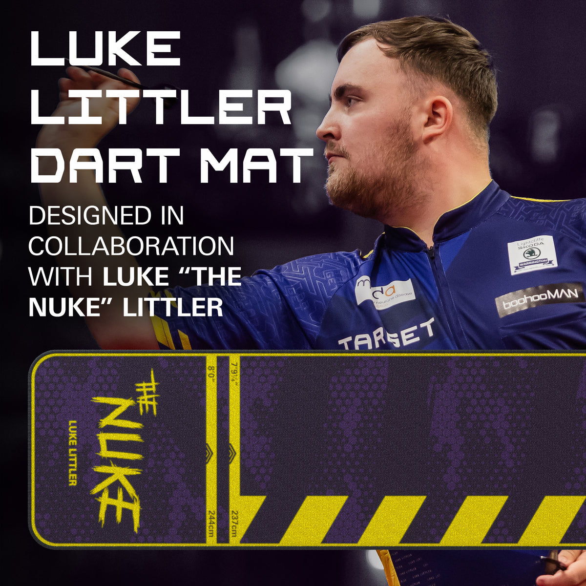 TARGET LUKE 'THE NUKE' LITTLER DART MAT 2024