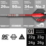 TARGET NATHAN ASPINALL GEN 2 95% SP STEEL TIP DARTS