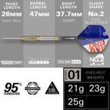 TARGET RAYMOND VAN BARNEVELD CHRONO 95% SP STEEL TIP DARTS