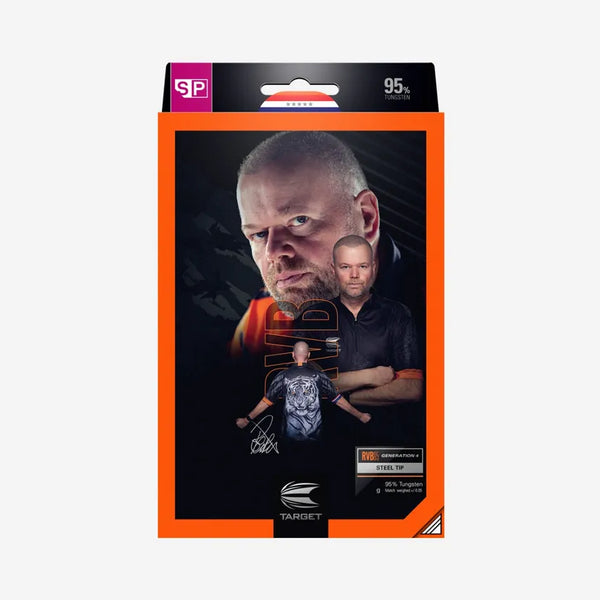 TARGET RAYMOND VAN BARNEVELD RVB95 GEN 4 SP 95% STEEL TIP DARTS