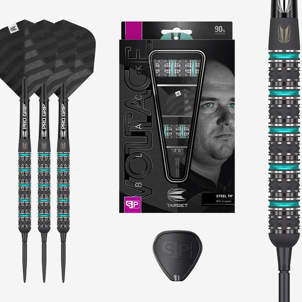 TARGET ROB CROSS BLACK EDITION 90% SP STEEL TIP DARTS