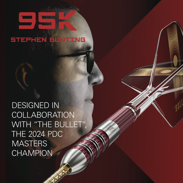 TARGET STEPHEN BUNTING 95K SP STEEL TIP DARTS