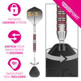 TARGET STEPHEN BUNTING 95K SP STEEL TIP DARTS